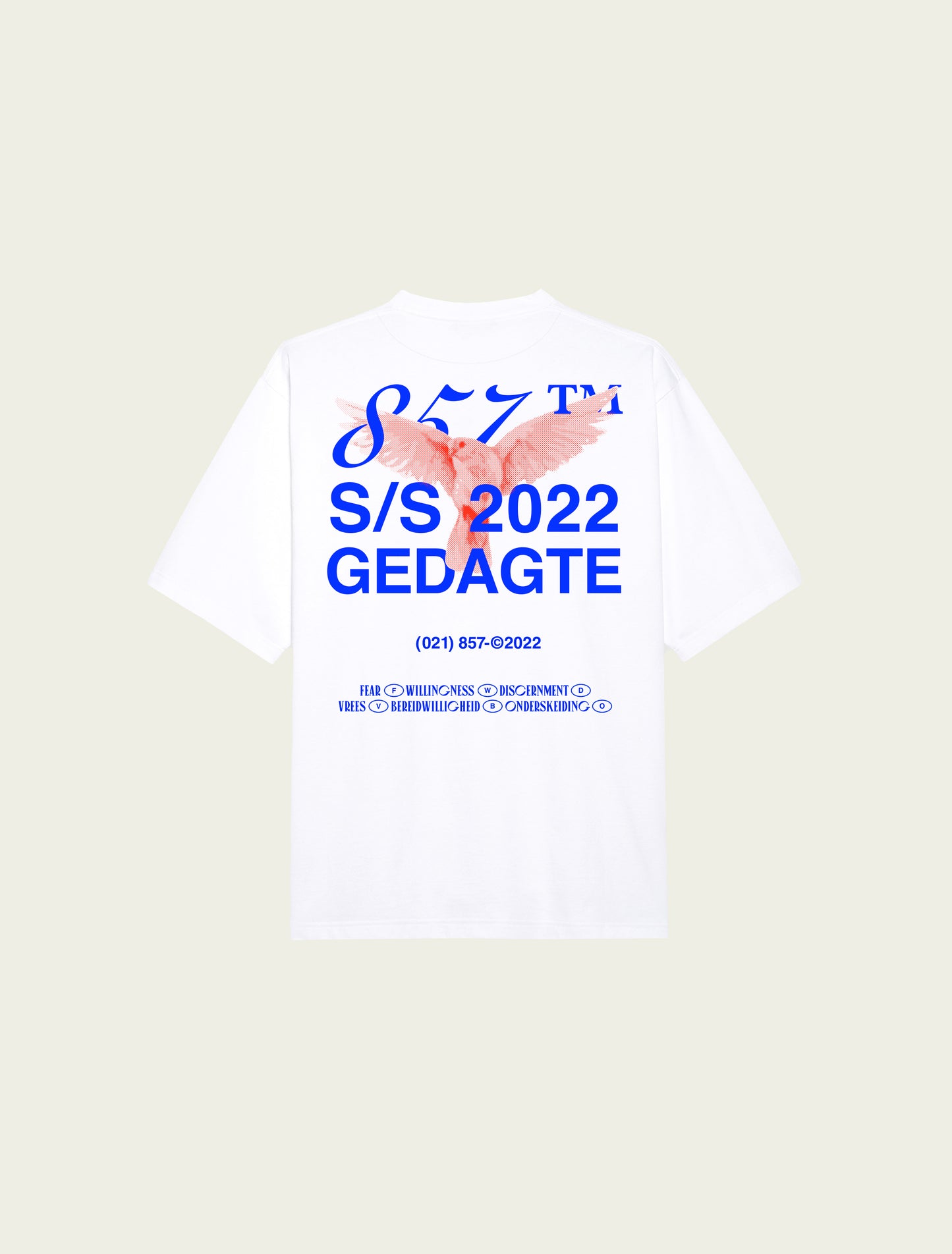 857 WHITE CLASSIC TEE 2022