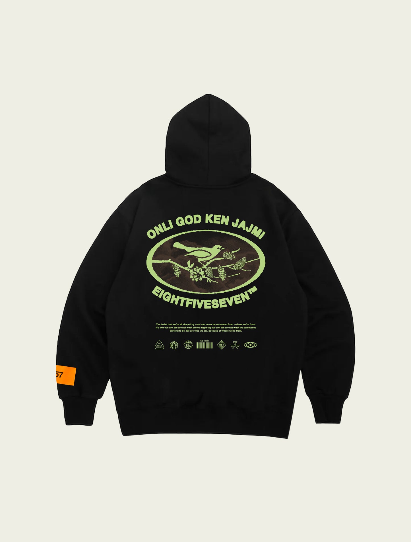 857 HOODIE 2024 BLACK