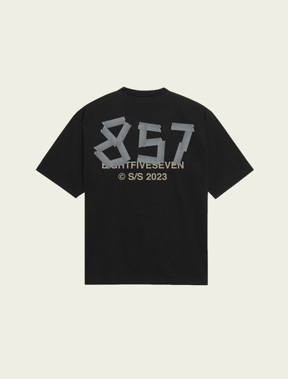 857 WARNING LABEL TEE